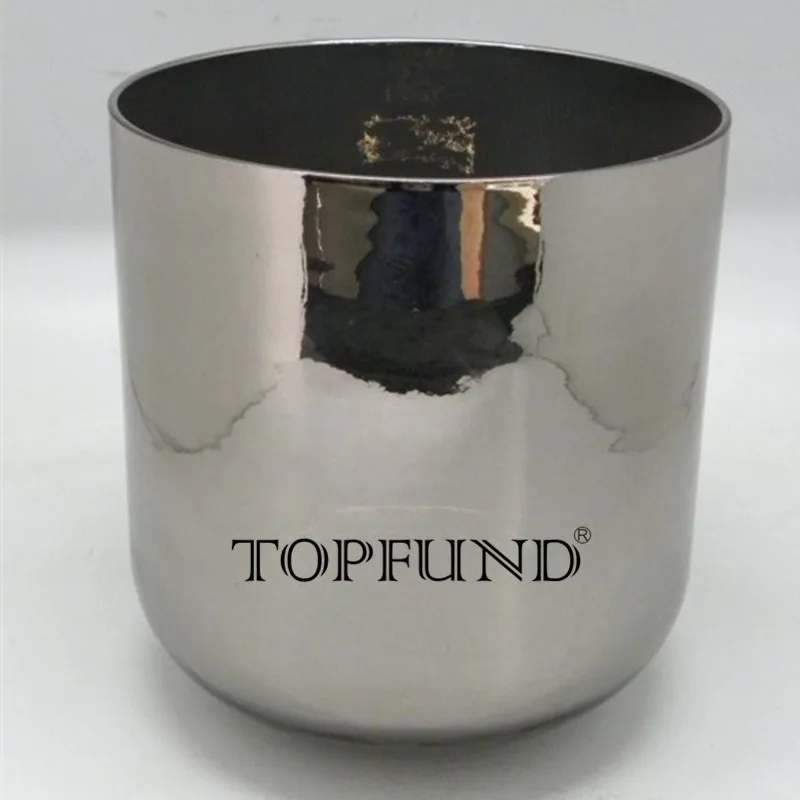 Чакра платиновая прозрачная кварцевая кристальная Поющая чаша 6 дюймов A B C D E F G