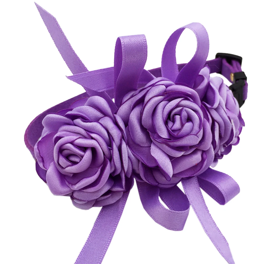 Soft Grooming Pet Collar Necklace Gift Elegant Buckled Adjustable Exquisite Dog Cat Wedding Fashion Styling Flower | Дом и сад