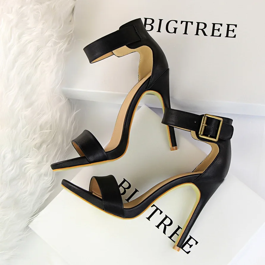 Женские босоножки на очень высоком каблуке шпильке Водонепроницаемые платформе