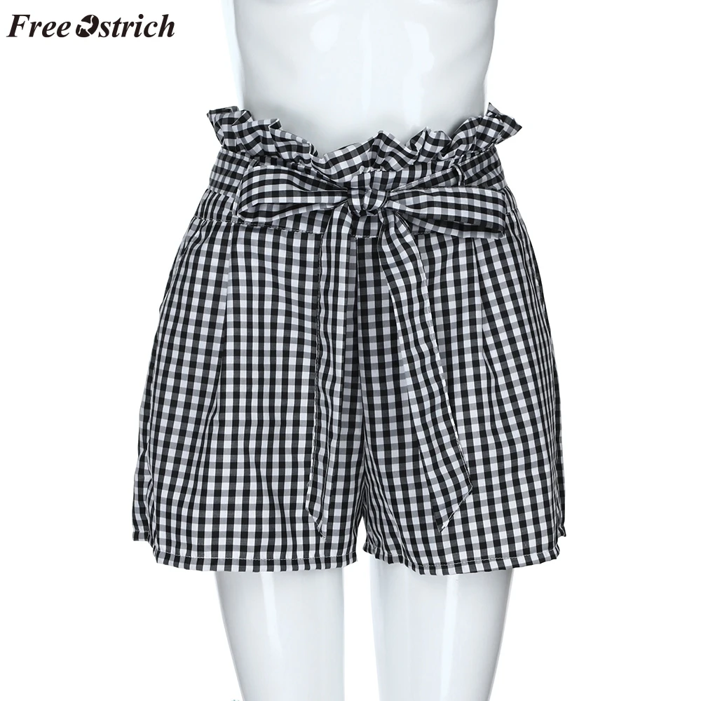 Бесплатная Страусиные шорты летние модные простые маленькие свежие удобные