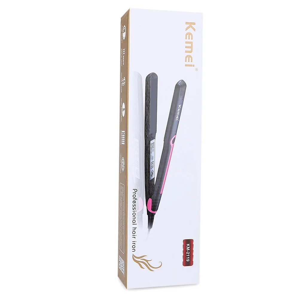 Kemei км-2119 Многофункциональный Турмалин Керамика утюга волос бигуди Flat Iron