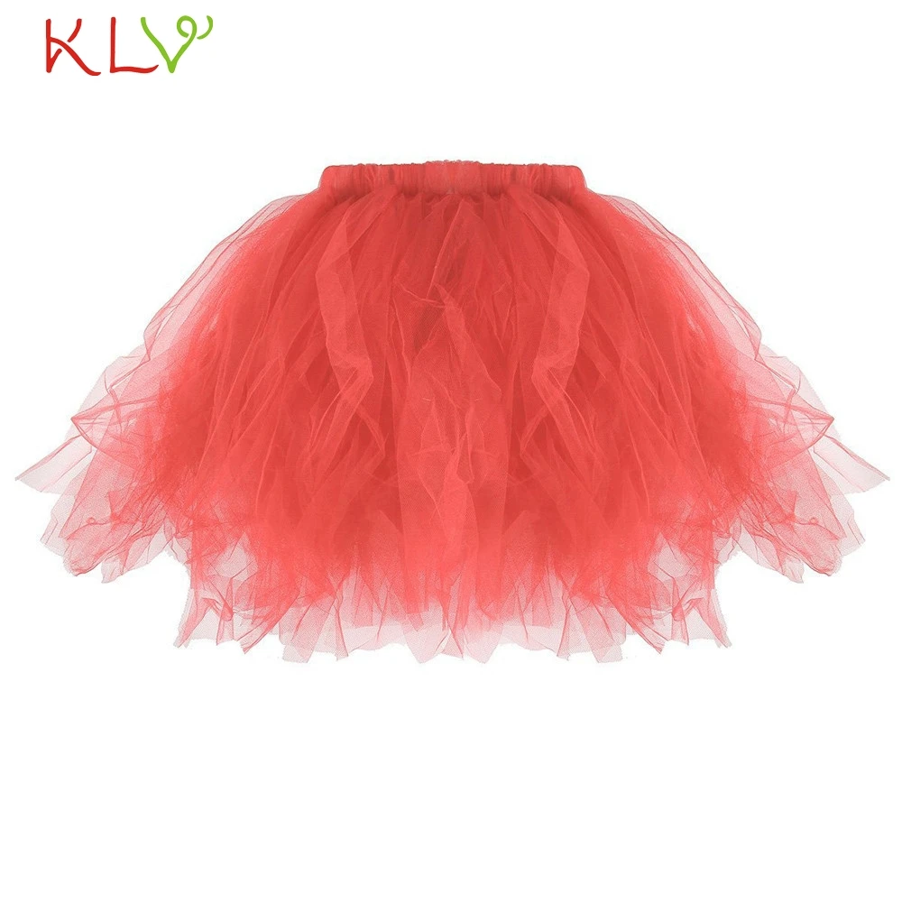 Women Skirt-E Женские юбки-пачки для взрослых и детей, Rok Dames, пышная фатиновая Сексуальная Мини плиссированная юбка на талии, Faldas Mujer Moda De Verano 18Jan18 - Цвет: Women Skirt-E