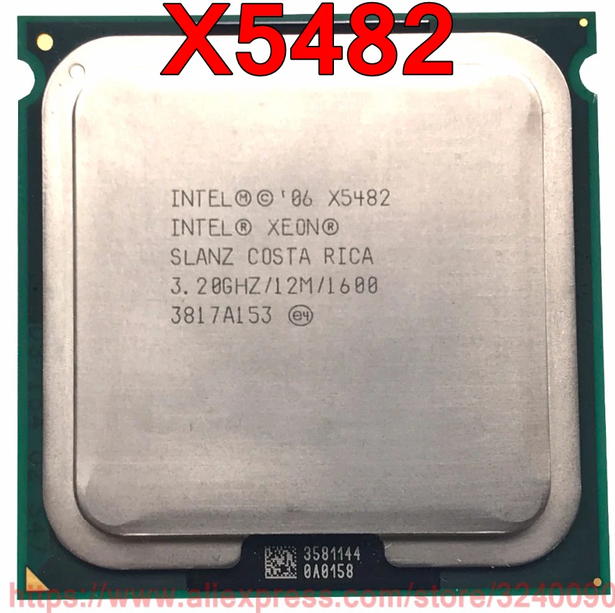 Оригинальный процессор Intel CPU Xeon X5482 3 20 ГГц/12 МБ/1600 МГц четырехъядерный разъем 771