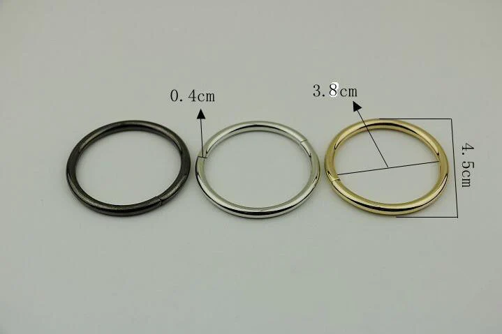 30 pcs /lot Handbags hardware accessories Open circle Connect button the coil Package with 3.8 cm inner diameter | Багаж и сумки