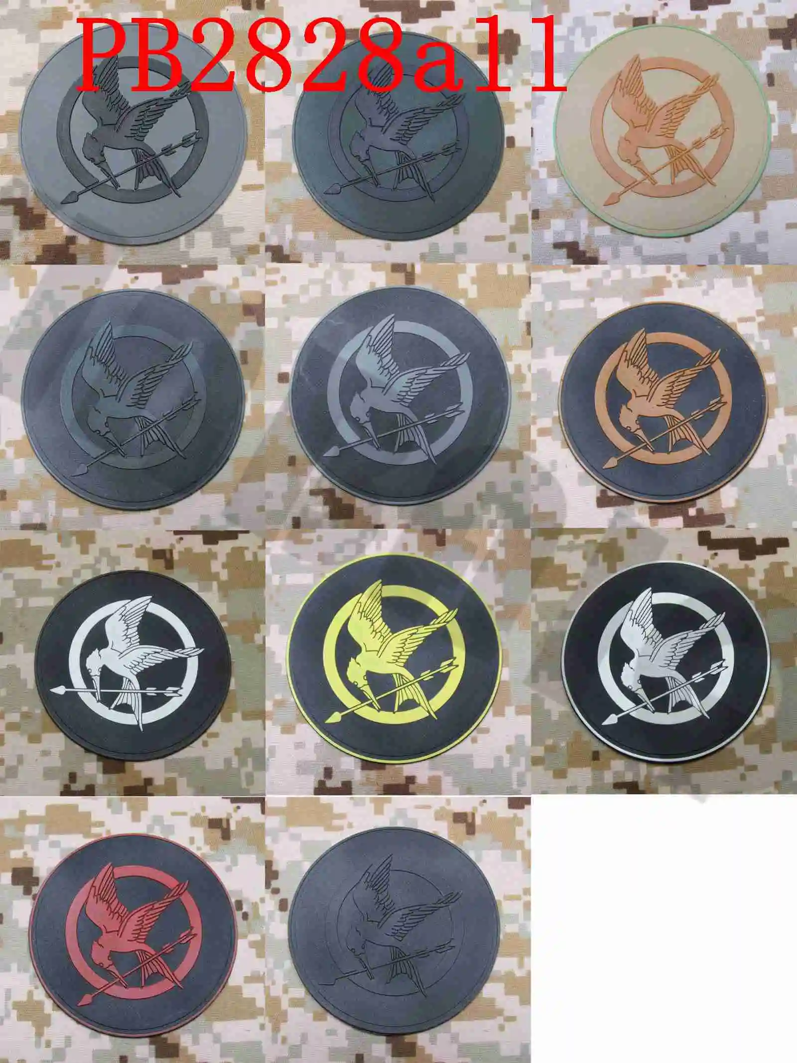 

3D PVC patch The Hunger Games Logo Military Morale