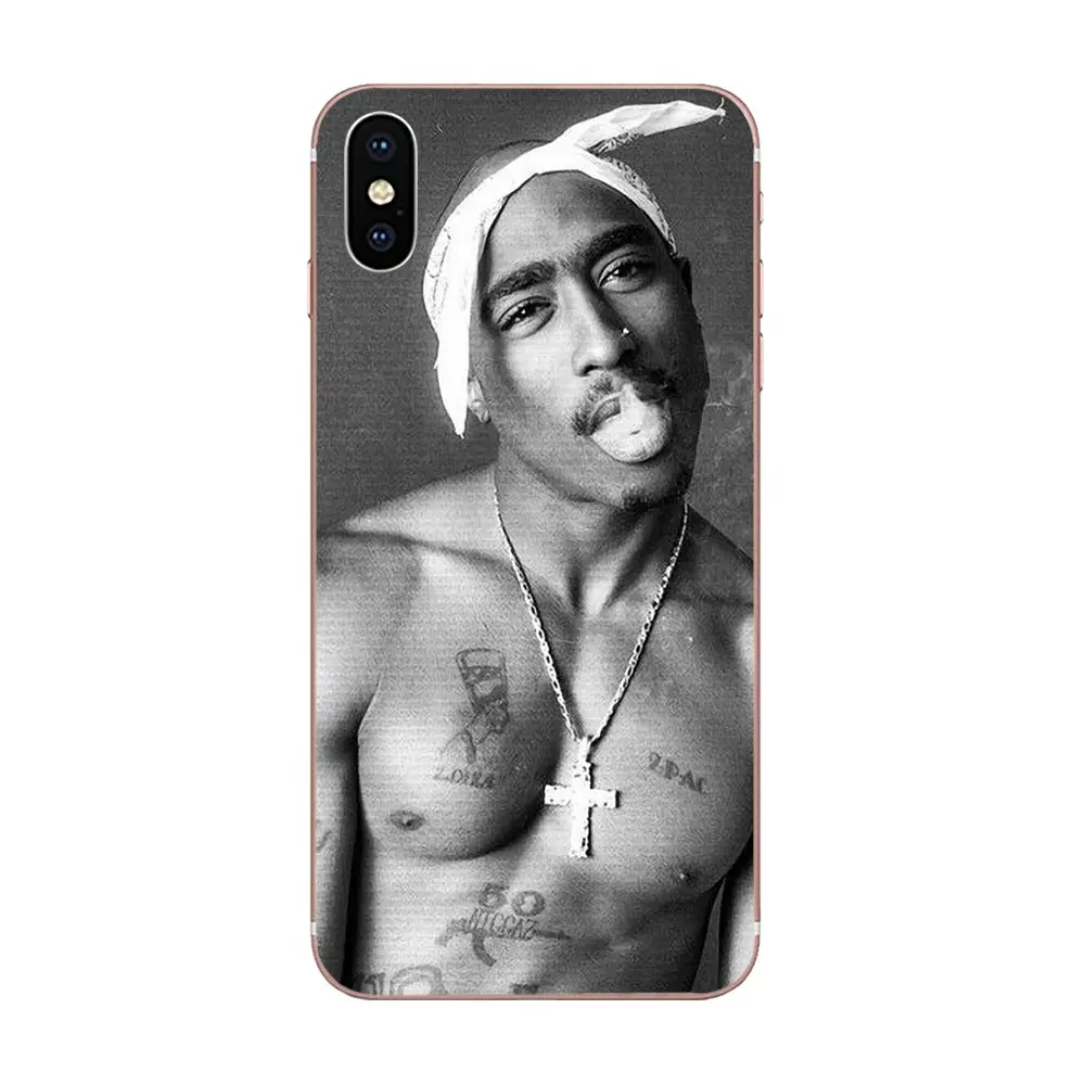 2 Pac для телефона с изображением Тупака Шакура Xiaomi Note 3 4 mi 4C 4i 5 5S 5X6 6X A1 Max x Мягкая
