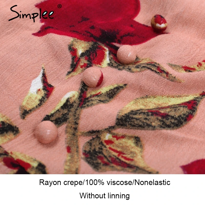 Simplee Bobo длинное платье с цветочным принтом и разрезом женское сексуальное Макси