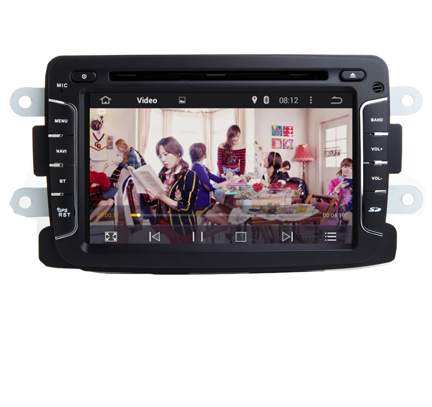 7 дюймов Android 8,0 автомобильный dvd-плеер для Dacia Sandero Duster Renault Captur Lada Xray 2 Logan 4 Гб ram 4G wifi gps навигация радио