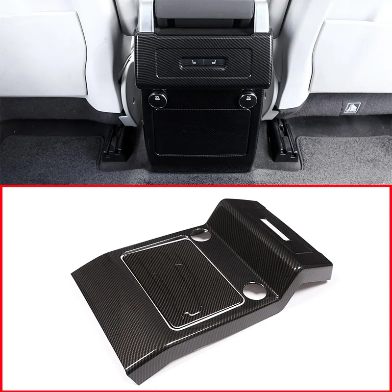Для Land rover Discovery 5 LR5 L462 2017 2018 углеродное волокно ABS хромированный задний ряд