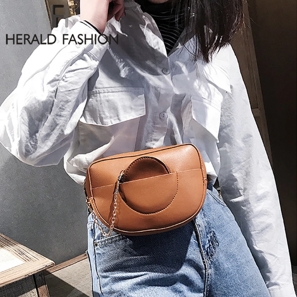 Herald Fashion качественная Кожаная поясная сумка женская на ремне роскошная брендовая