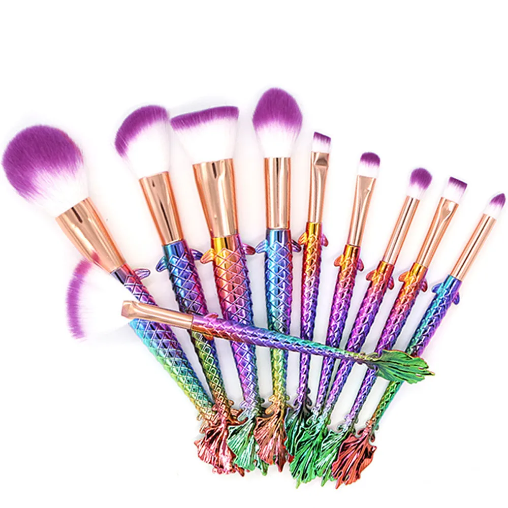 10 шт. Русалка Make Up основа тени для век макияж расчёски волос подводка глаз