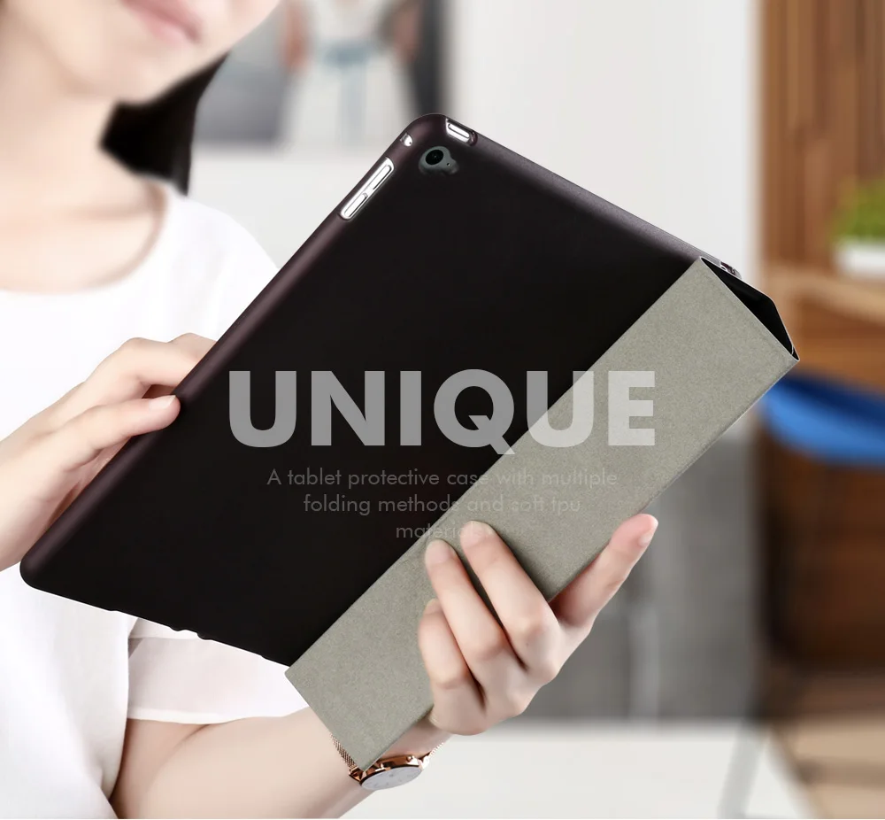 Флип-чехол из искусственной кожи чехол для iPadMini 4 чехол для планшета Мягкая силиконовая задняя крышка для iPadMini5 Подставка Авто спящий смарт-чехол