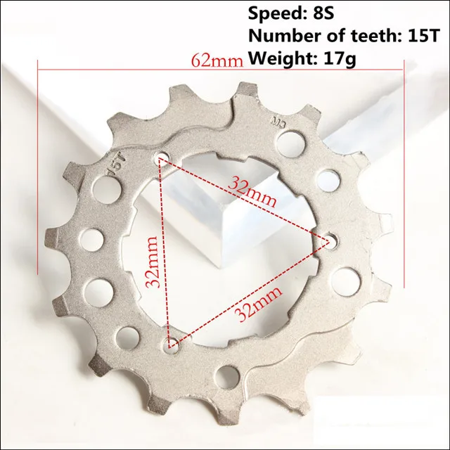 8S 15T Кассета маховика для горного велосипеда 8S 11 T-19 T полный спектр запасных частей маховика, совместимых с SHIMANO/SRAM/sunracing - Цвет: 8S 15T