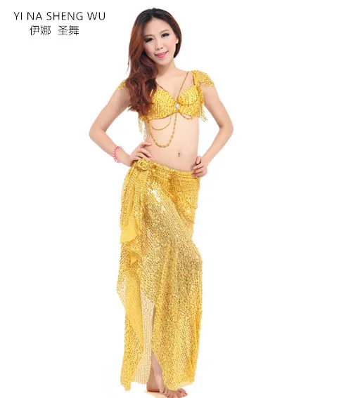 Женский костюм для танца живота взрослых комплект из 2 предметов (бюстгальтер +