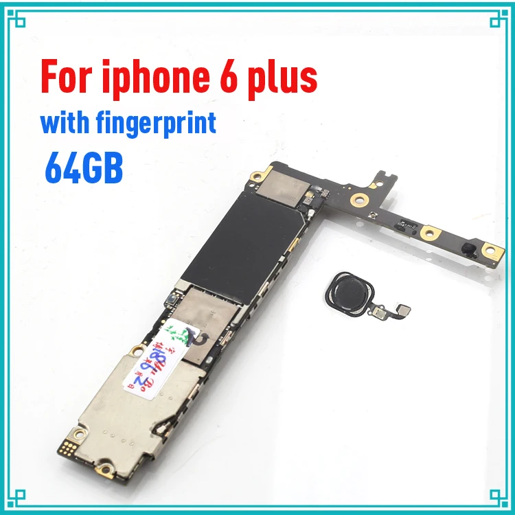 100% полная разблокированная материнская плата для iphone 6 plus 5 дюйма с Touch ID 64 ГБ