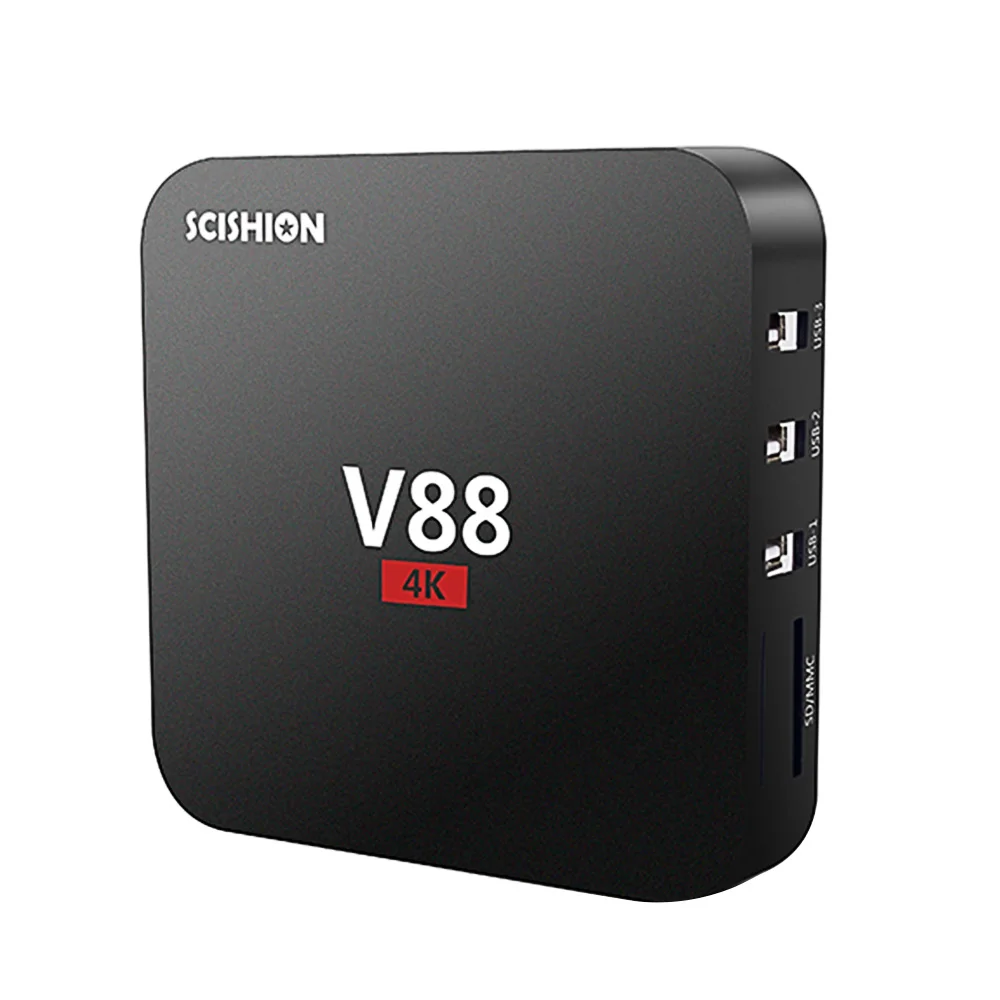 Besegad V88 4 ядра 1 ГБ 8 К Ultra HD Wi Fi Интернет ТВ Box мультимедийный плеер W/Remote управление