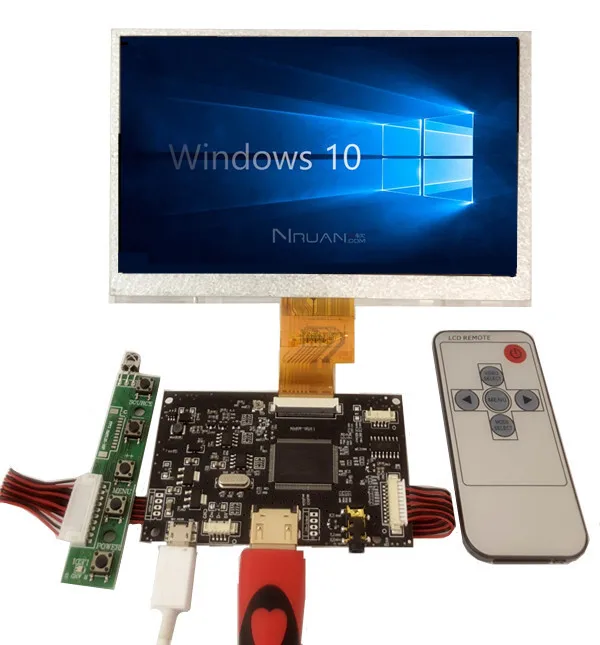 7 дюймов HDMI экран ЖК-дисплей с аудио драйвер платы монитор для Raspberry Pi банан/оранжевый Pi мини компьютер
