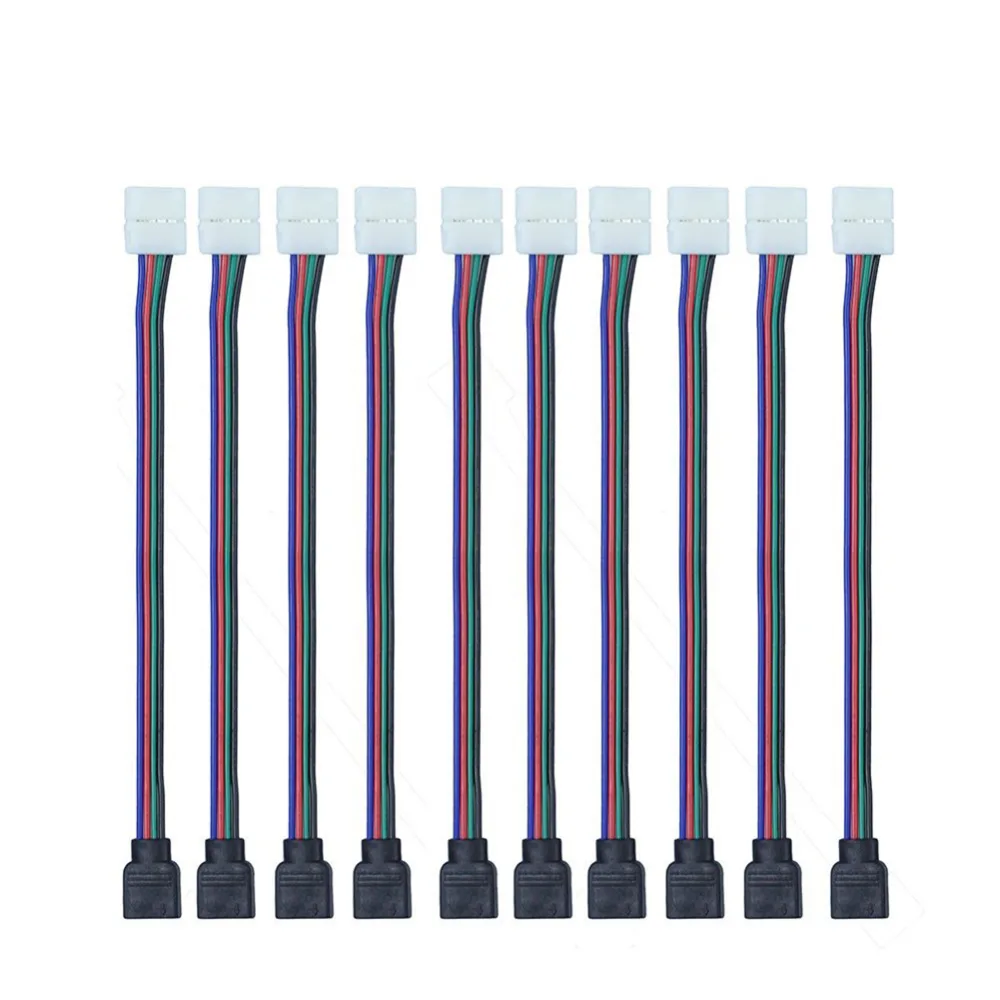 3 шт. 4 контактный разъем для светодиодной ленсветильник 3528/5050 SMD|led connector wire|rgb led