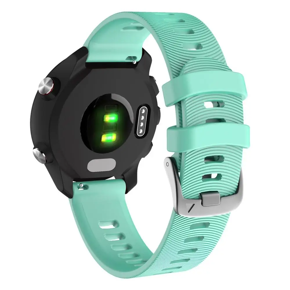 Мягкий силиконовый сменный ремешок для смарт часов Garmin Forerunner 245/245M/Vivoactive 3/Vivomove HR