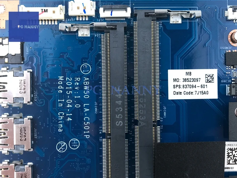 Материнская плата PCNANNY 837094-601 ABW50 LA-C501P для HP ENVY M6-AE M6-AE151DX материнская ноутбука |