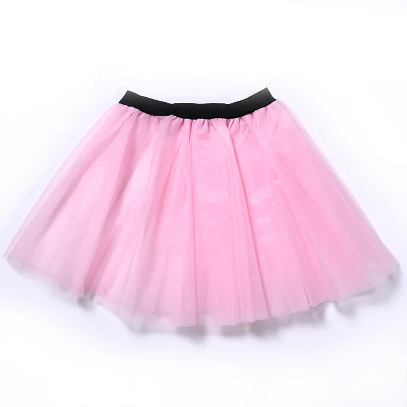 Женская короткая фатиновая юбка многослойная мягкая балетная пачка с черным