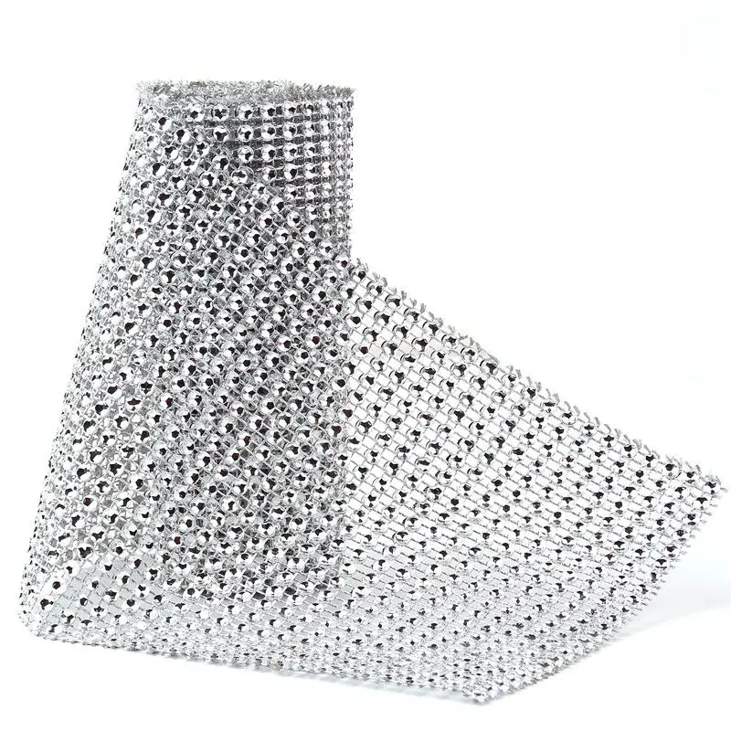 Обруч для торта Сверкающий Кристалл горный хрусталь цепь Алмазная сетка отделка