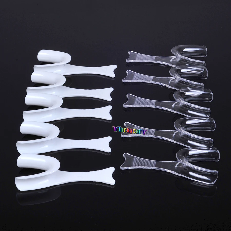 

New Arrival Dental Retractor for Side Lip Expander Oral Mouth Cheek Opener 5 White and 5 Transparent