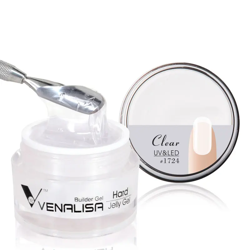 1724M 30ml Clear 30 мл новейшая скульптура, липкая дрель, удлиняющий гель CANNI, 24 цвета, защитный чехол, розовый, замачиваемый, светодиодный, толстый, желеобразный полигель для ногтей - Цвет: 1724M 30ml Clear