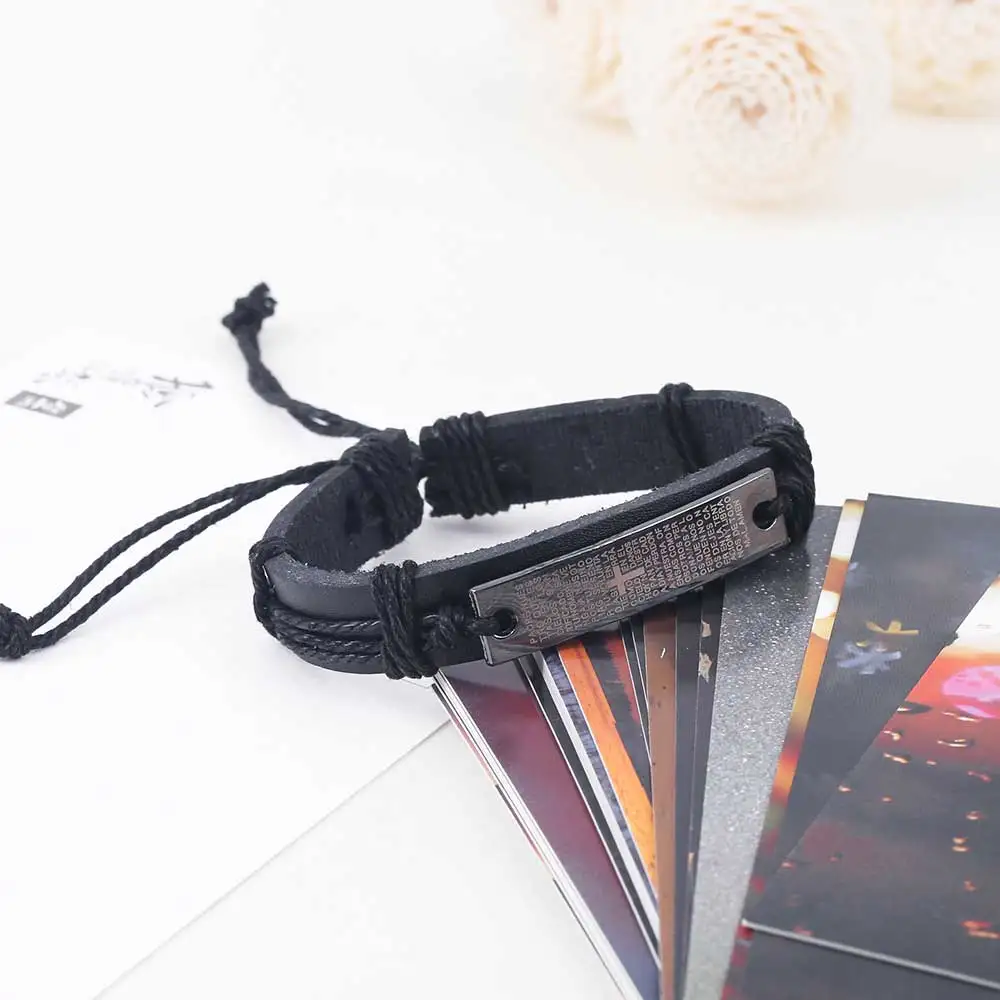 Новинка 2016 лидер продаж модный винтажный кожаный браслет FAMSHIN в стиле панк и