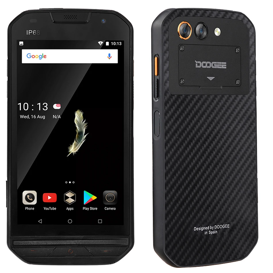 Doogee S30 смартфон с 5 дюймовым дисплеем процессором MT6737 ОЗУ 2 Гб ПЗУ 16 ГБ 8 Мп Android 7 0 5580