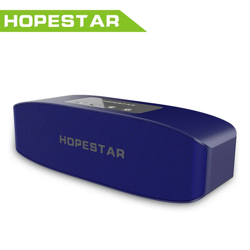 HOPESTAR H11 динамик fm-радио беспроводной громкий динамик стерео звук MP3 музыкальный плеер Поддержка tf-карты Мобильная мощность - Цвет: blue H11