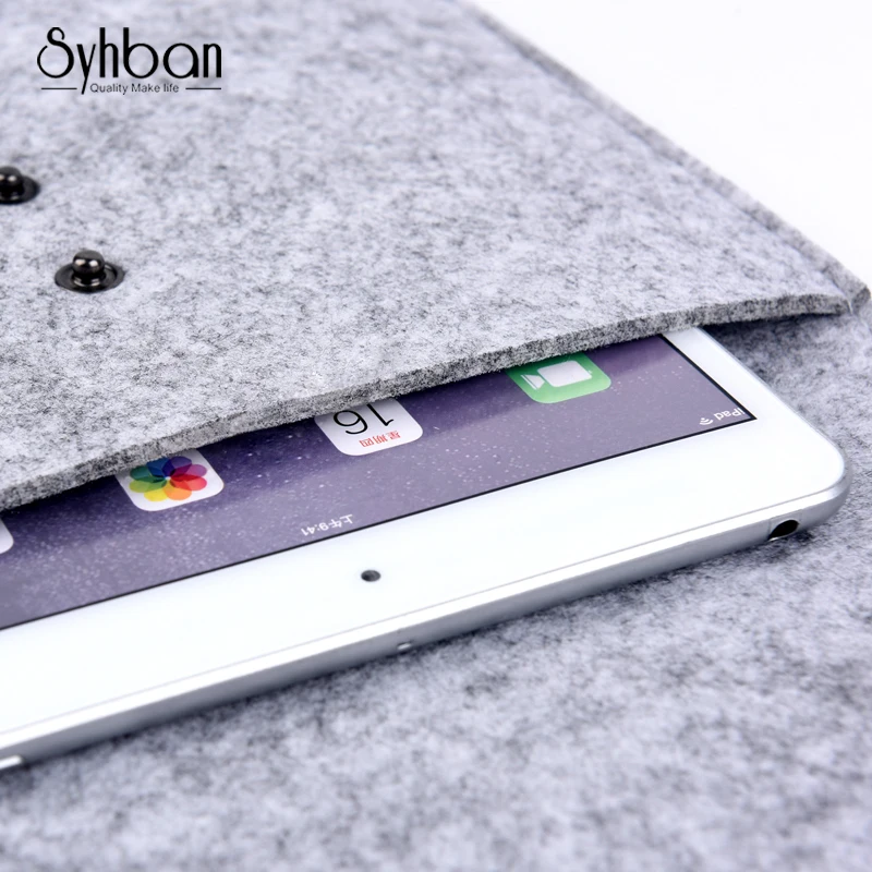 SYHBAN шерстяная фетровая сумка чехол для планшета чехол для Apple iPad Pro 9," рукав сумка для ноутбука Анти-Царапины противоударный