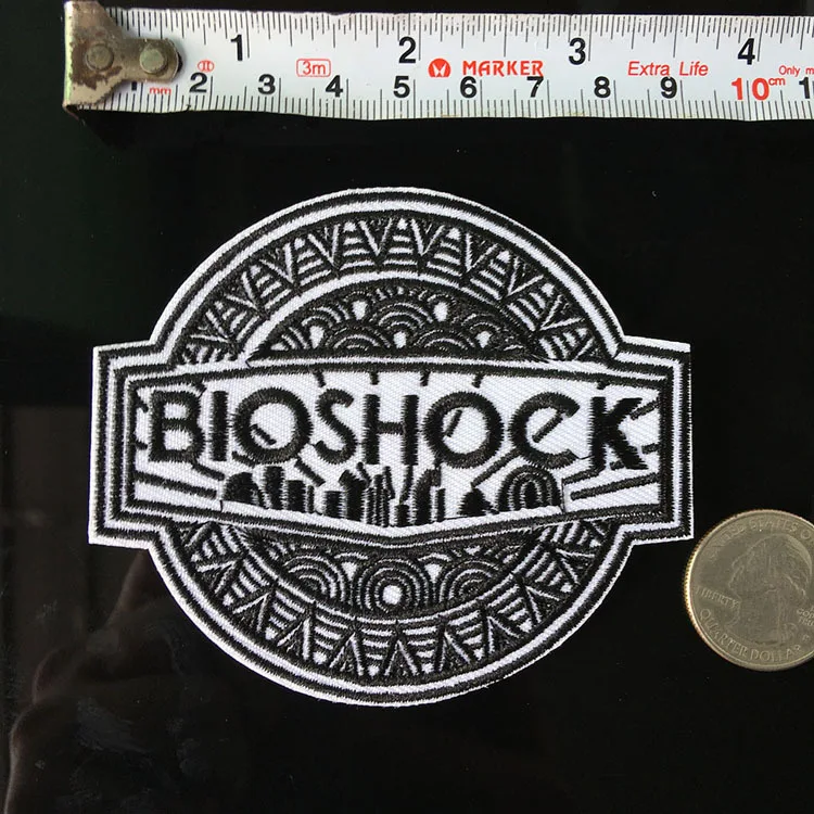 Bioshock вышивка термонаклейки наклейка для одежды куртки сумки сшить аппликация