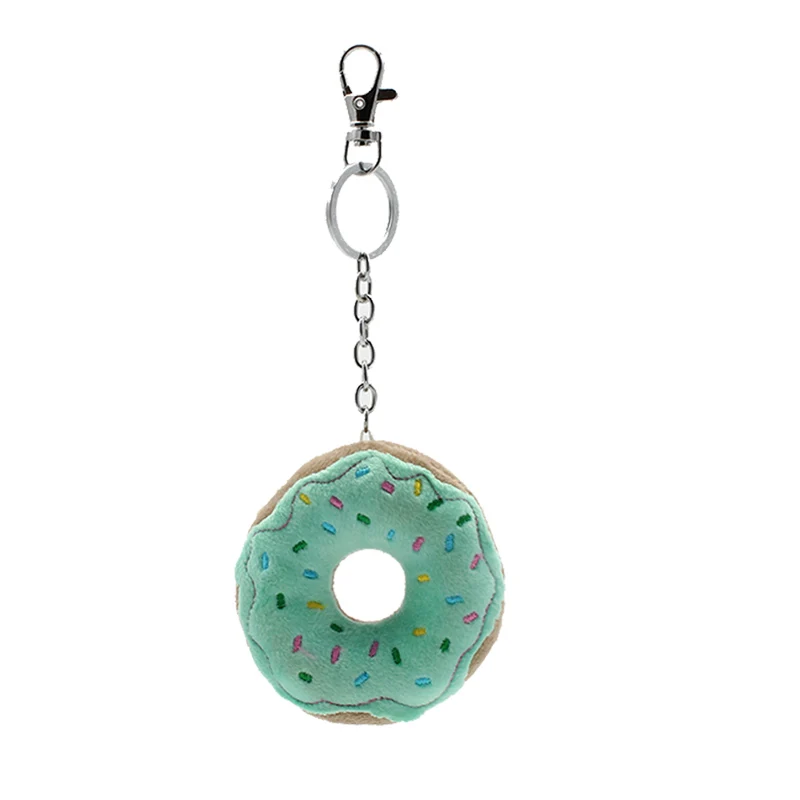 2019 New Arrival mini doughnut bag charm donut key Chain Key rings gift for children girls ghost emoji pendant NL01 | Украшения и