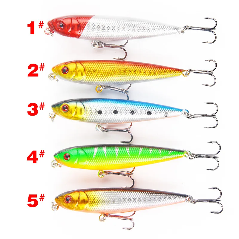 Карандаш рыболовные приманки жесткая приманка 5 различных цветов на мм выбор 90 14 7