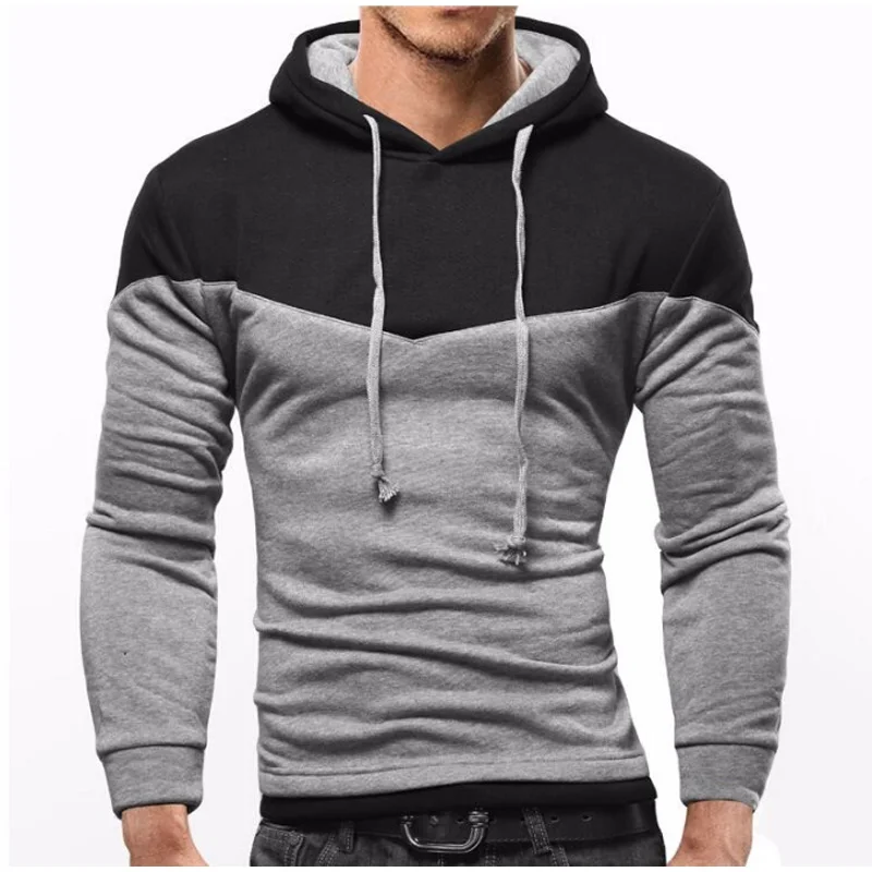 Мужская Толстовка 2017 Марка Мужчины Толстовки Моды Шить Капюшоном Мужские