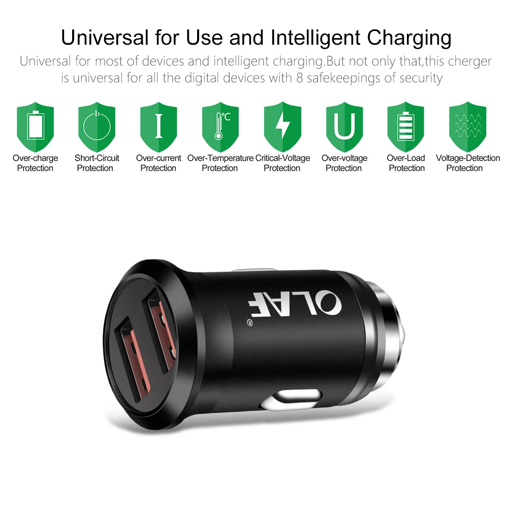 Автомобильное зарядное устройство OLAF Mini USB мобильный телефон планшет 2.4A быстрая