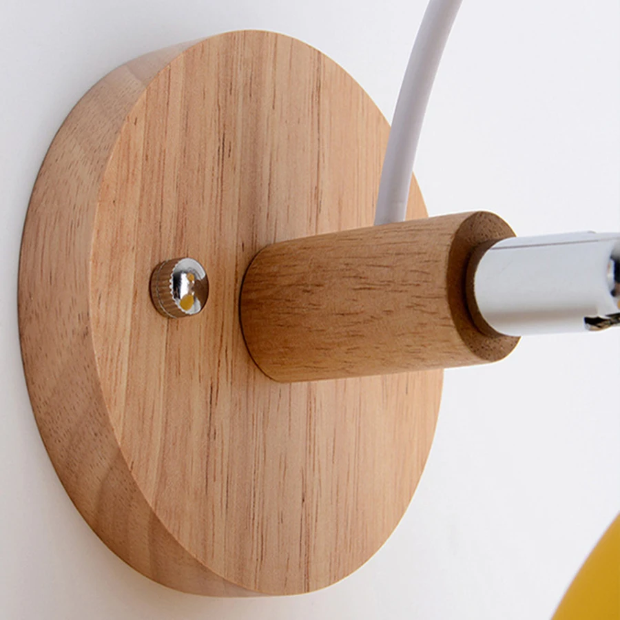 

Thrisdar LED Nordic Macaron wall lamp living room bedroom study bedside lamp aisle background wall lamp wall lamp