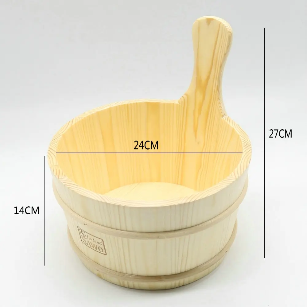 4L аксессуар для сауны деревянный ковш с linner комбинированный набор комната