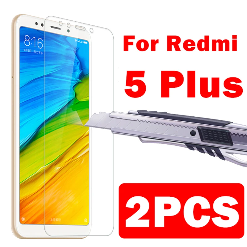 2 шт. защитное закаленное стекло для xiaomi redmi 5 plus | Мобильные телефоны и аксессуары