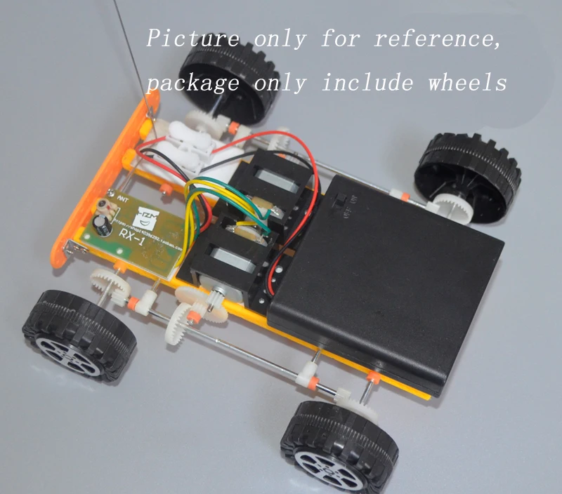 20 шт. пластиковые колеса 2 мм ось/вал Диаметр шин 42/35/30 DIY Mini 4WD багги ступицы