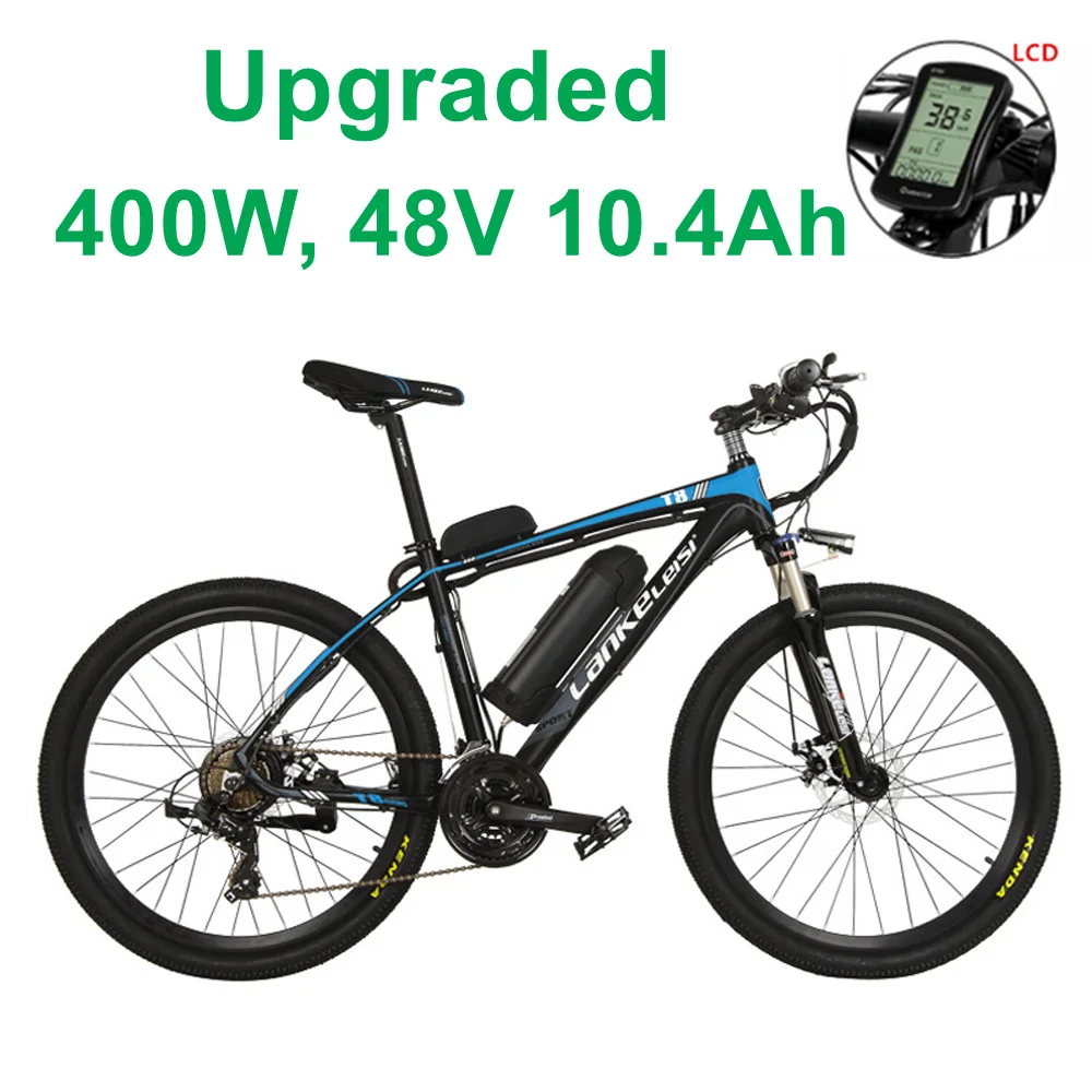 U400W 48V 10A BKBE 400 W/240 W, 26 дюймов электрический велосипед, звуковое воспроизведение с частотой до 48V 15Ah литий Батарея, Алюминий сплав рама для горного велосипеда - Цвет: U400W 48V 10A BKBE