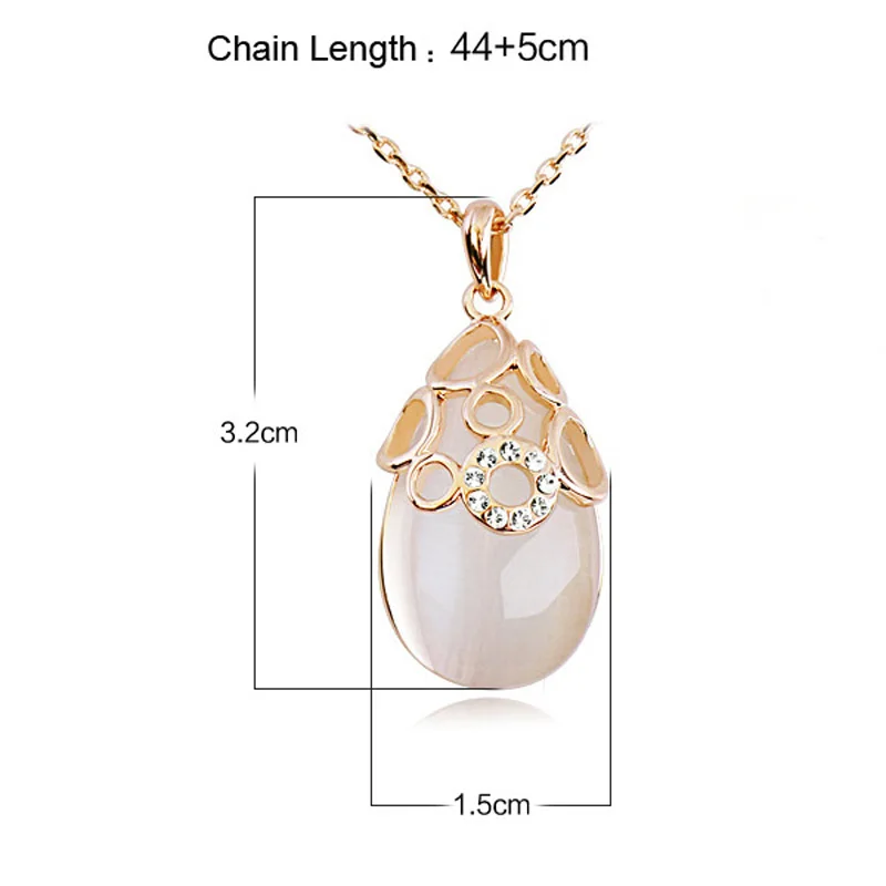 Moonrocy Jewelry Бесплатная доставка розовое золото Цвет кубического циркония Опал