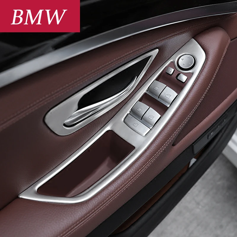 

Chrome Car Inner Door Window Switch Button Trim Cover For BMW 1 2 3 4 5 7 Series X1 X3 X4 X5 X6 F30 F10 F15 F16 F34 F07 F01