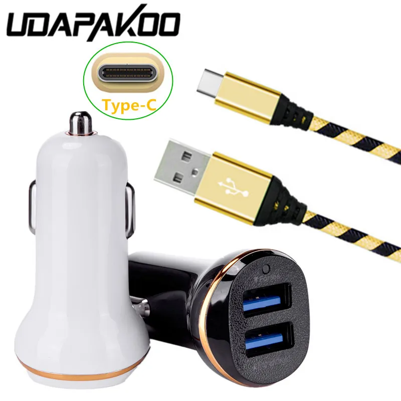 Короткое зарядное устройство с металлическим корпусом 2 м USB 3 0 Type C быстрая