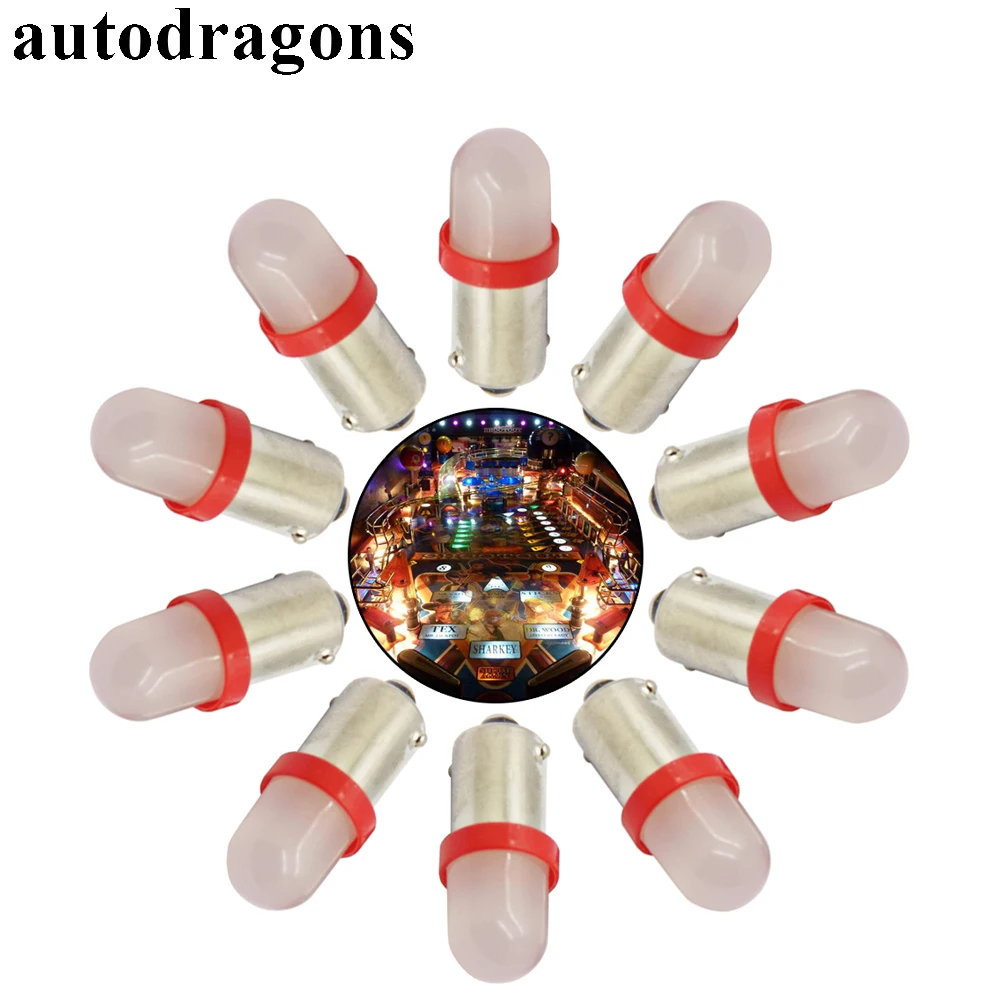 Autodragons 20 шт. #44 #47 BA9S байонетная база янтарный Зеленый Белый Красный Синий цвет AC DC 6