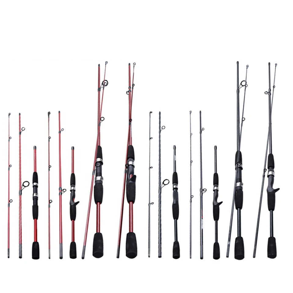 1 8 м 2 3 20 г вес приманки литая удочка класс m для заброса спиннинг рыболовные