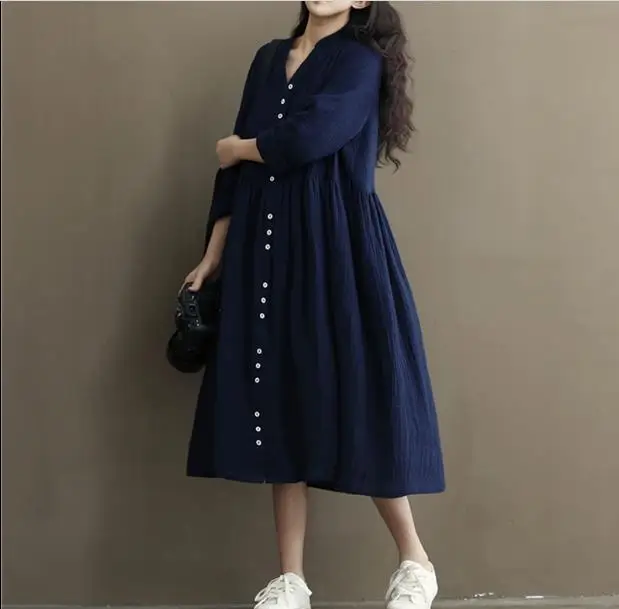 Весенне-летнее платье Vetement Femme 2019 белое с высокой талией женское хлопковое