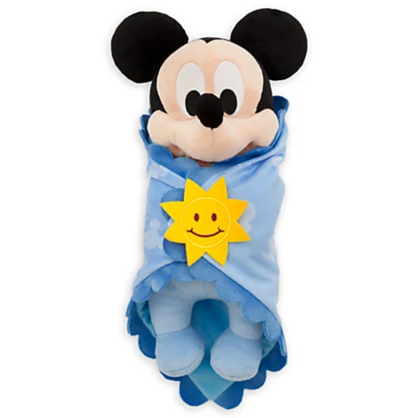 Mickey Пеленание ребенка Минни Микки плюшевая игрушка с одеялом милые мягкие животные слюнявчик полотенце аппетитное новорожденные дети игрушки для детей Подарки - Цвет: Mickey