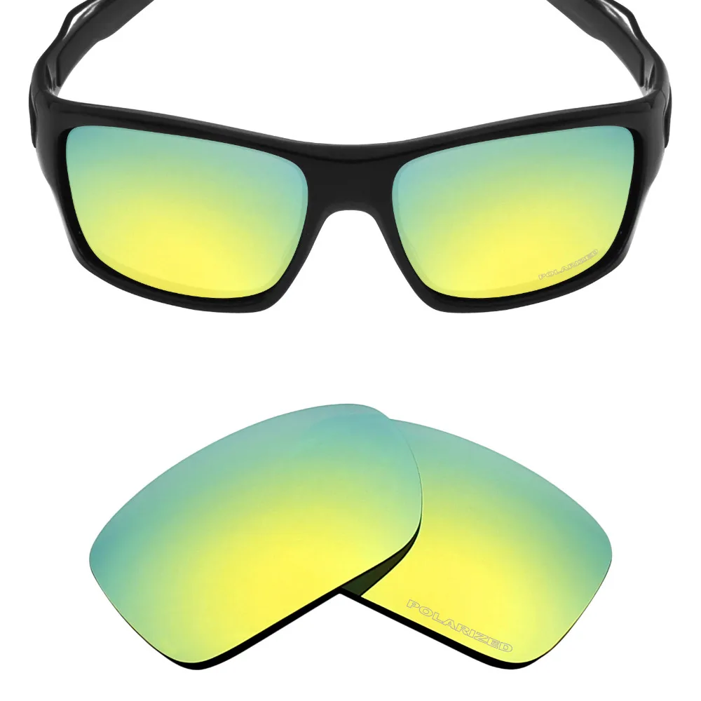 

Mryok+ POLARIZED Resist SeaWater Replacement Lenses for Oakley Turbine Sunglasses 24K Gold